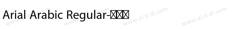 Arial Arabic Regular字体转换